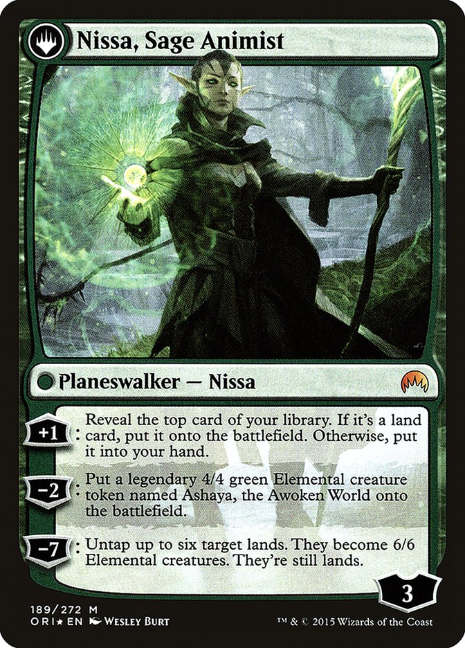 Image of Nissa, Vastwood Seer // Nissa, Sage Animist [Magic Origins Prerelease Promos]