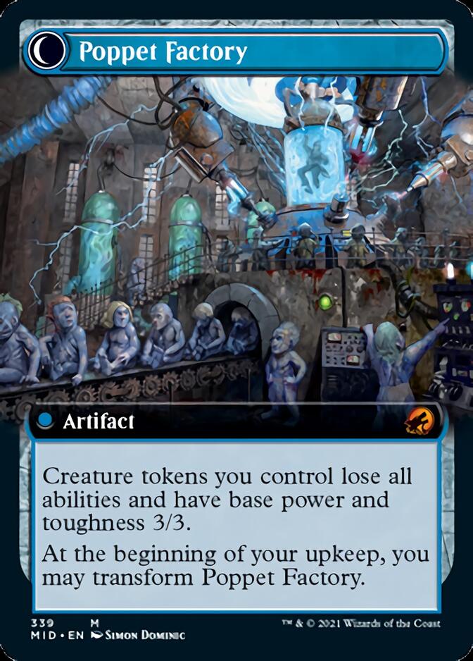 Image of Poppet Stitcher // Poppet Factory (Extended Art) [Innistrad: Midnight Hunt]