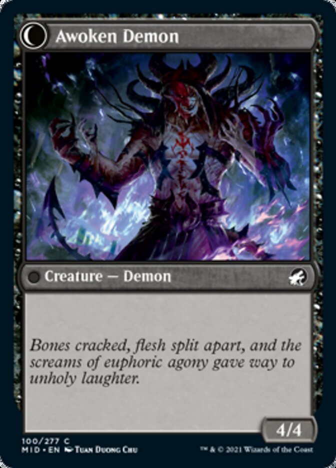 Image of Ecstatic Awakener // Awoken Demon [Innistrad: Midnight Hunt]