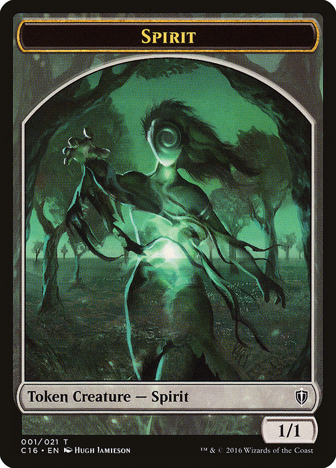 Image of Spirit Token (001/021) [Commander 2016 Tokens]