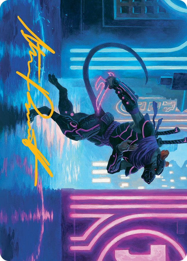 Image of Nezumi Informant Art Card (Gold-Stamped Signature) [March of the Machine Art Series]