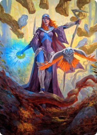Image of Kasmina, Enigma Sage Art Card [Strixhaven: School of Mages Art Series]