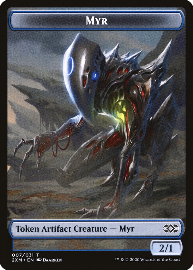 Image of Eldrazi Spawn // Myr (007) Double-Sided Token [Double Masters Tokens]