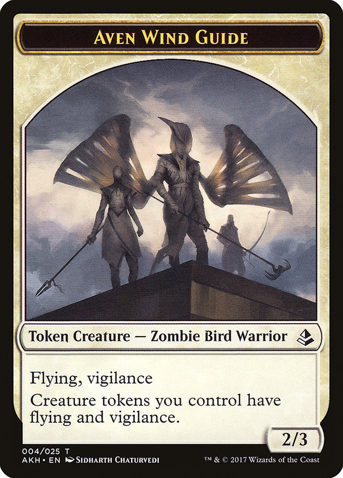 Image of Aven Wind Guide // Hippo Double-Sided Token [Amonkhet Tokens]