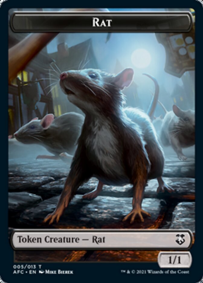 Image of Rat // Zombie Double-Sided Token [Dungeons & Dragons: Adventures in the Forgotten Realms Commander Tokens]