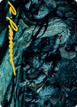 Image of Unnatural Moonrise Art Card (Gold-Stamped Signature) [Innistrad: Midnight Hunt Art Series]