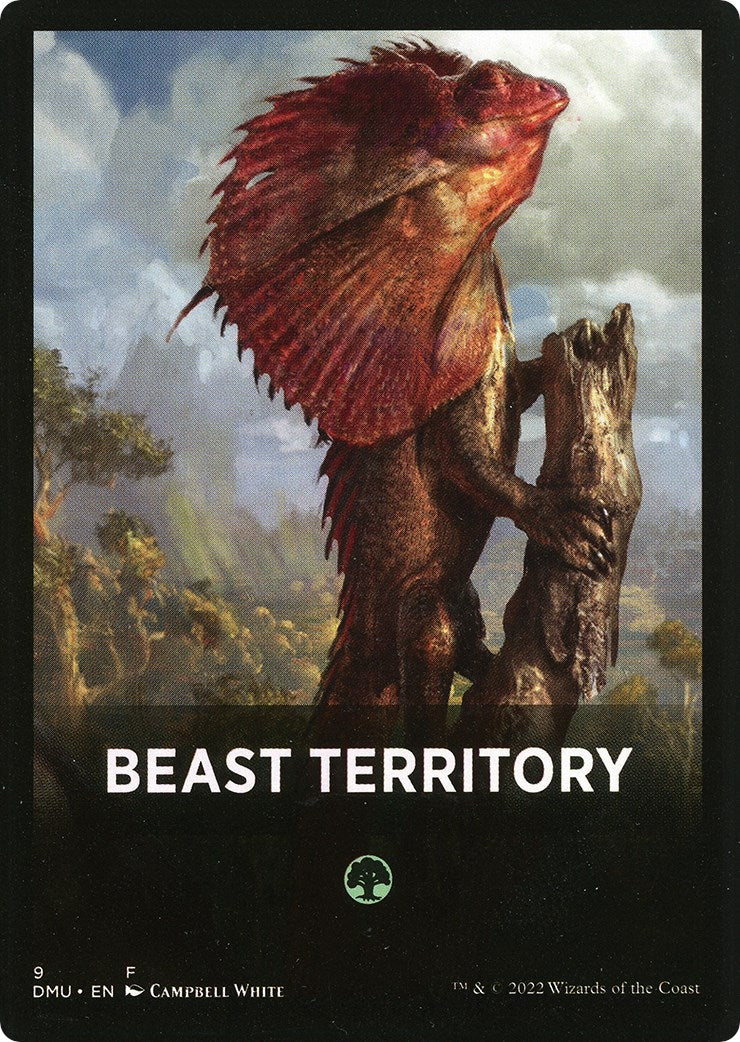 Image of Beast Territory Theme Card [Dominaria United Tokens]