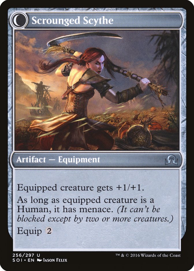 Image of Harvest Hand // Scrounged Scythe [Shadows over Innistrad]