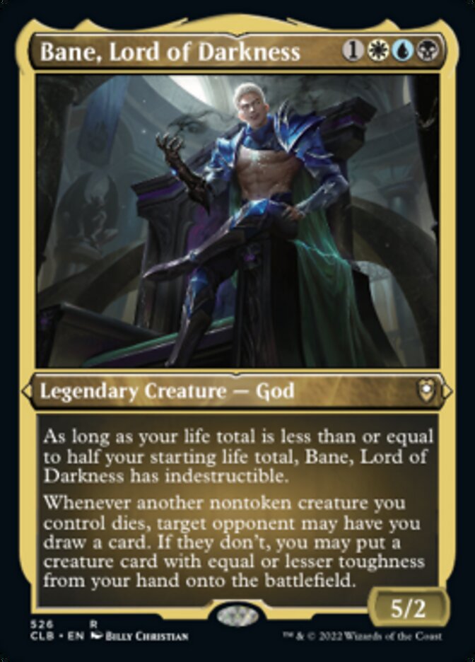 Image of Bane, Lord of Darkness (Foil Etched) [Commander Legends: Battle for Baldur's Gate]