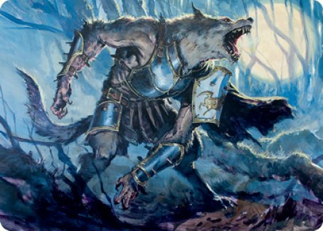 Image of Moonrage Brute Art Card [Innistrad: Midnight Hunt Art Series]
