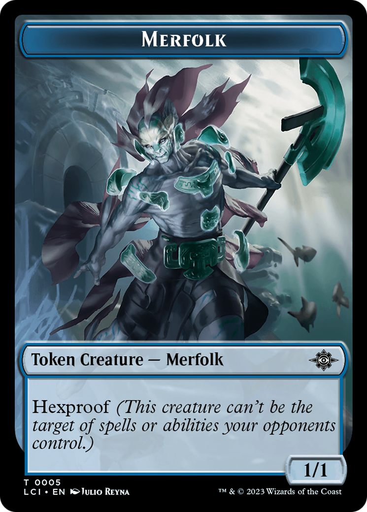 Image of Treasure (0002) // Merfolk Double-Sided Token [Jurassic World Collection Tokens]