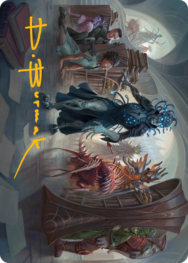Image of Invasion of Arcavios Art Card (Gold-Stamped Signature) [March of the Machine Art Series]