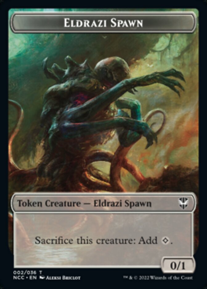 Image of Eldrazi Spawn // Human Double-Sided Token [Streets of New Capenna Commander Tokens]