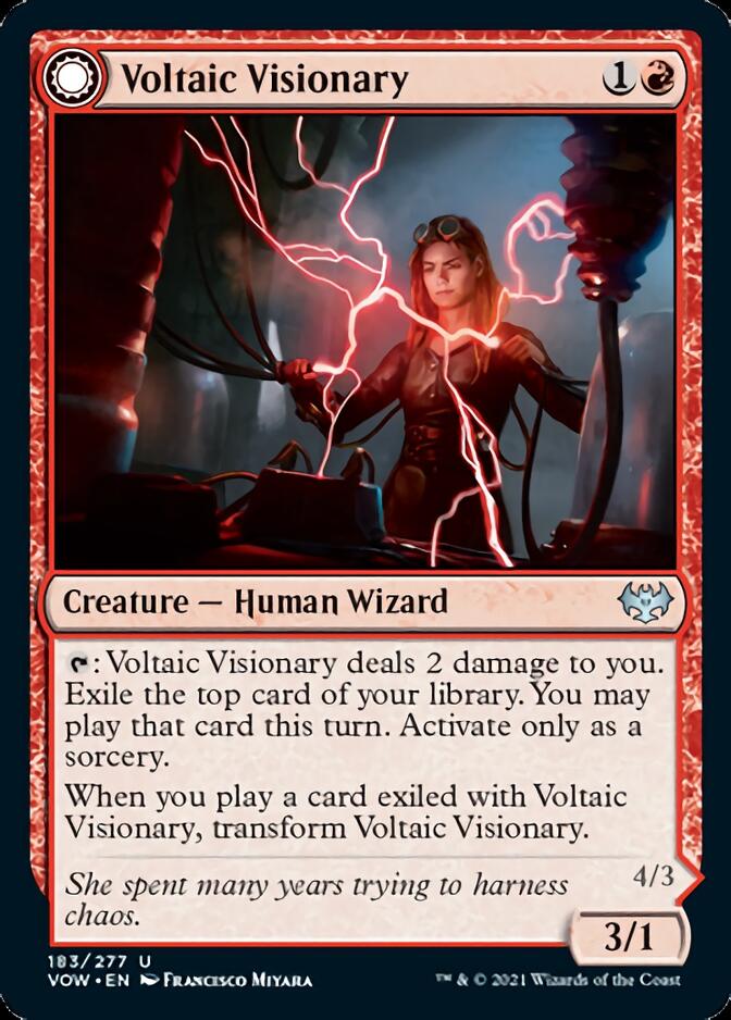 Image of Voltaic Visionary // Volt-Charged Berserker [Innistrad: Crimson Vow]