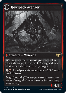 Image of Ill-Tempered Loner // Howlpack Avenger [Innistrad: Double Feature]