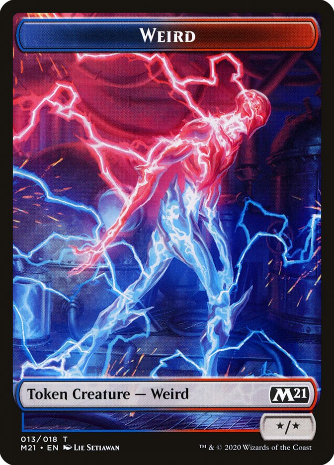 Image of Soldier // Weird Double-Sided Token [Core Set 2021 Tokens]