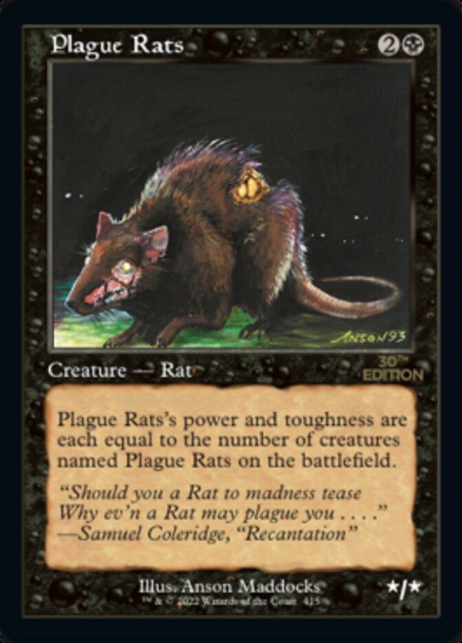 Image of Plague Rats (Retro) [30th Anniversary Edition]