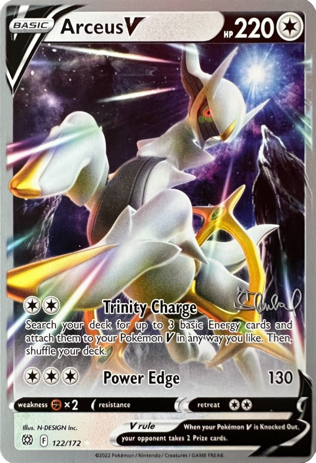 Image of Arceus V (122/172) (ADP - Ondrej Skubal) [World Championships 2022]