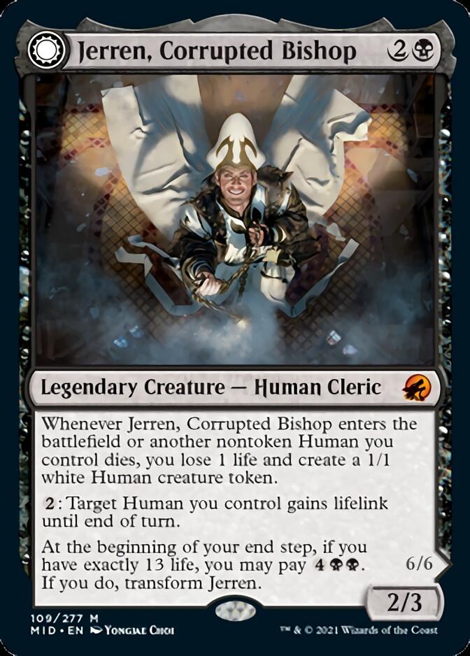 Image of Jerren, Corrupted Bishop // Ormendahl, the Corrupted [Innistrad: Midnight Hunt]