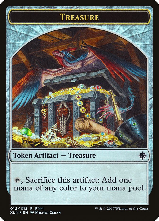 Image of Pirate // Treasure Double-Sided Token [Friday Night Magic 2017]