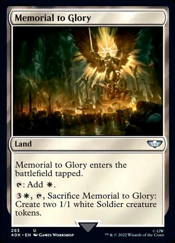 Memorial to Glory (Surge Foil) [Warhammer 40,000]