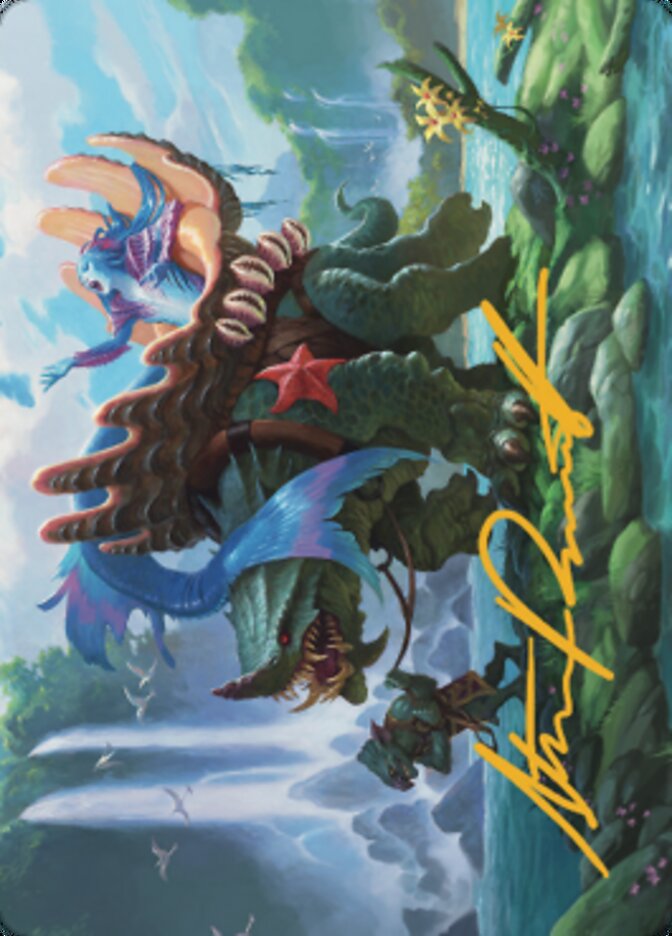 Image of Vodalian Mindsinger Art Card (Gold-Stamped Signature) [Dominaria United Art Series]