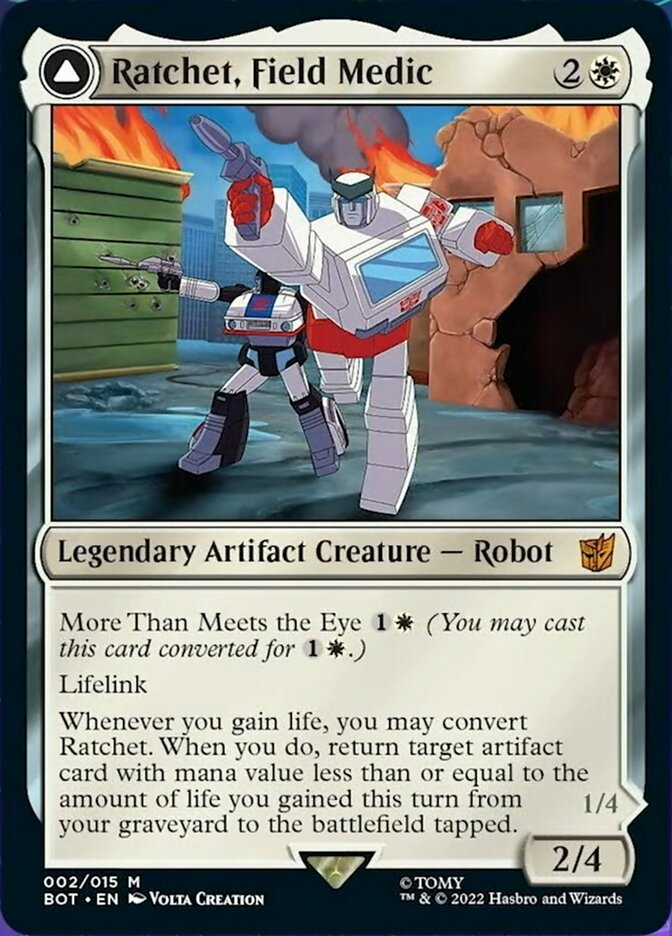 Image of Ratchet, Field Medic // Ratchet, Rescue Racer [Transformers]