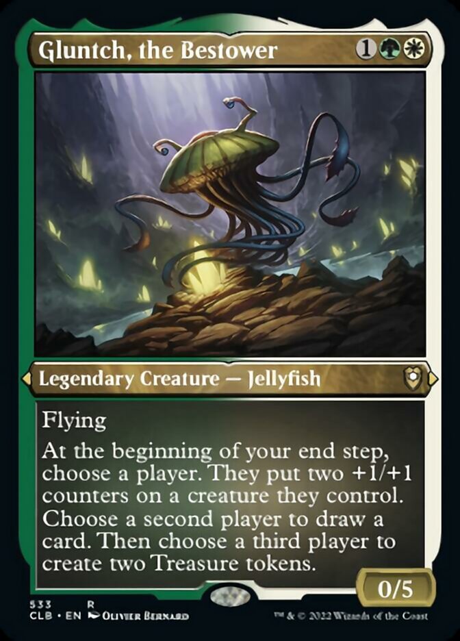 Image of Gluntch, the Bestower (Foil Etched) [Commander Legends: Battle for Baldur's Gate]
