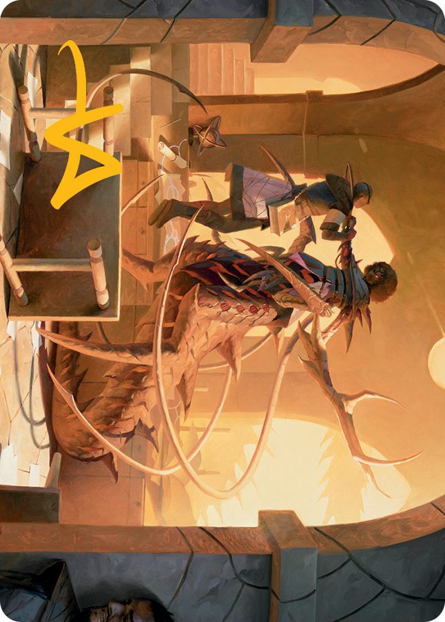 Image of Rona, Tolarian Obliterator Art Card (Gold-Stamped Signature) [March of the Machine Art Series]