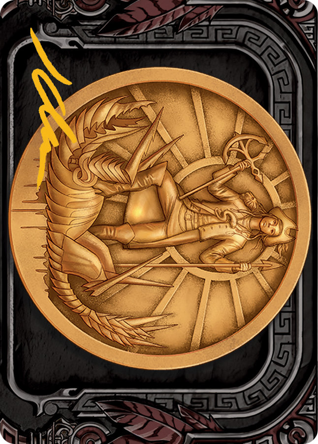 Image of Captain Lannery Storm Art Card (Gold-Stamped Signature) [March of the Machine Art Series]