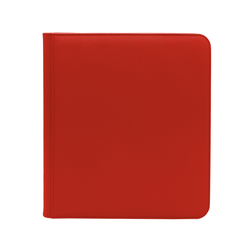 Red Dex Zippered 12 Pocket Binder