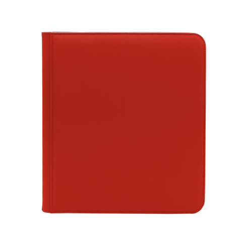 Red Dex Zippered 12 Pocket Binder