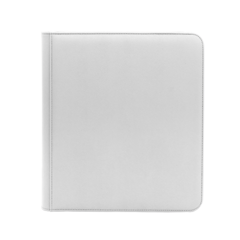 White Dex Zippered 12 Pocket Binder