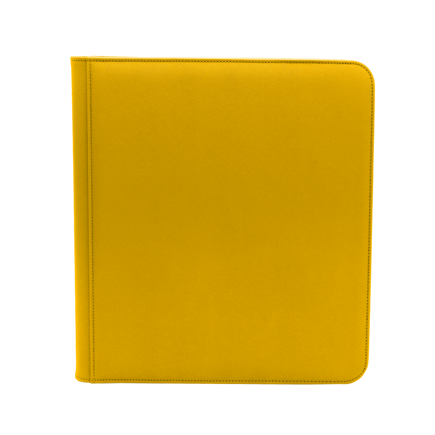 Yellow Dex Zippered 12 Pocket Binder