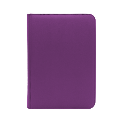 Purple Dex Zippered 9 Pocket Binder