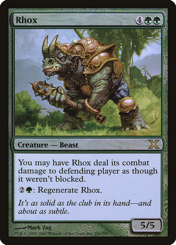 Image of Rhox (Premium Foil) [Tenth Edition]