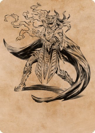 Image of Livaan, Cultist of Tiamat Art Card [Commander Legends: Battle for Baldur's Gate Art Series]