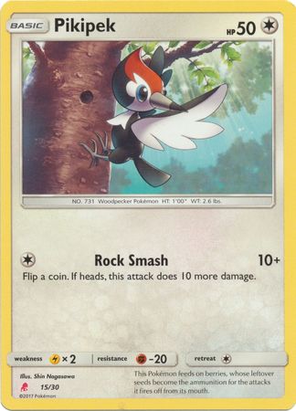 Image of Pikipek (15/30) [Sun & Moon: Trainer Kit - Lycanroc]