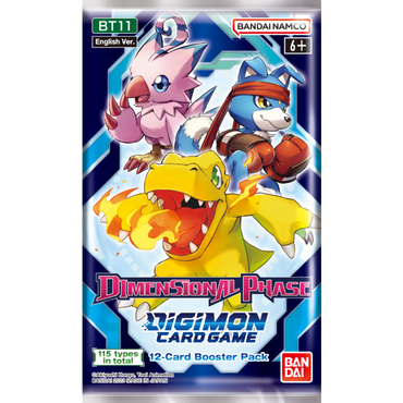 DIMENSIONAL PHASE BOOSTER PACK - DIGIMON CARD GAME