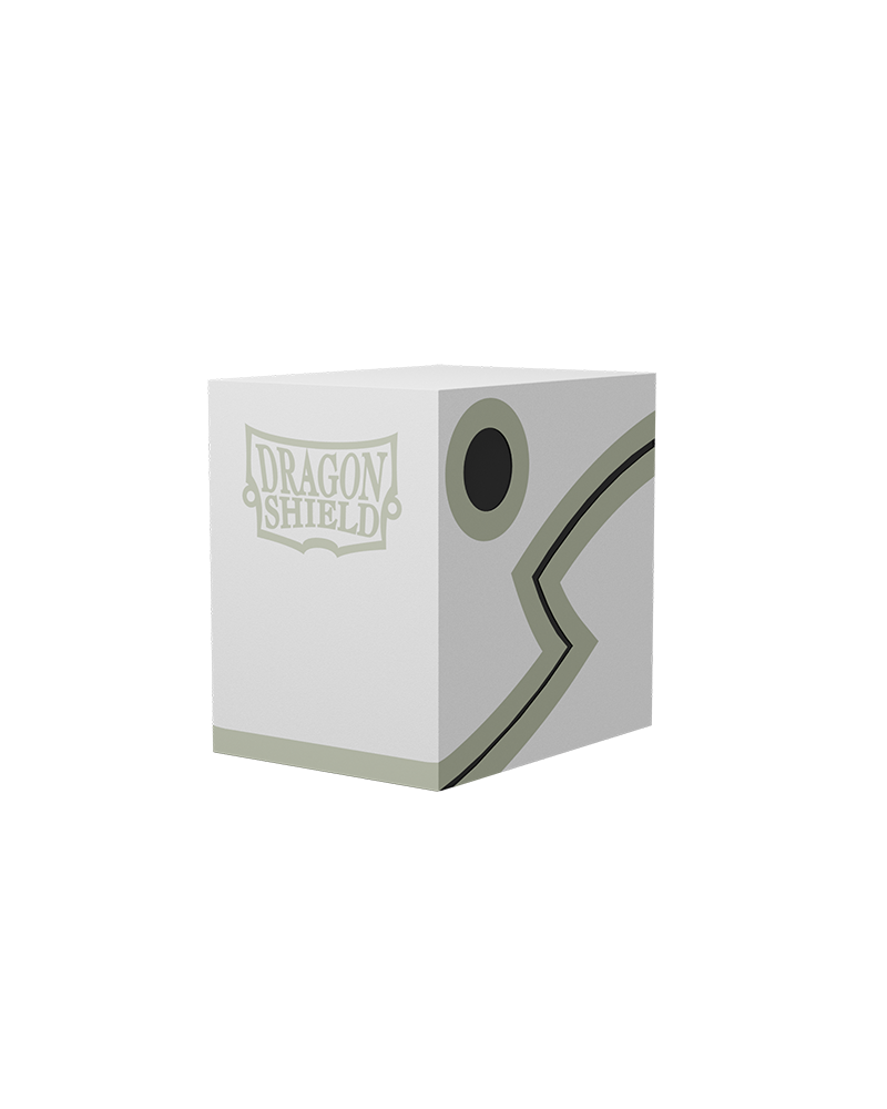 Image of Double Shell Deckbox - Dragon Shield (White)