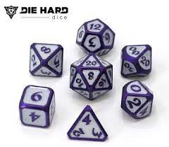Image of Celestial Harbinger 7pc RPG Set - Die Hard Metal Dice