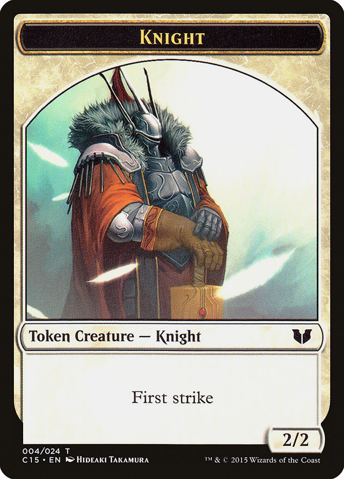Image of Knight (004) // Elemental Shaman Double-Sided Token [Commander 2015 Tokens]