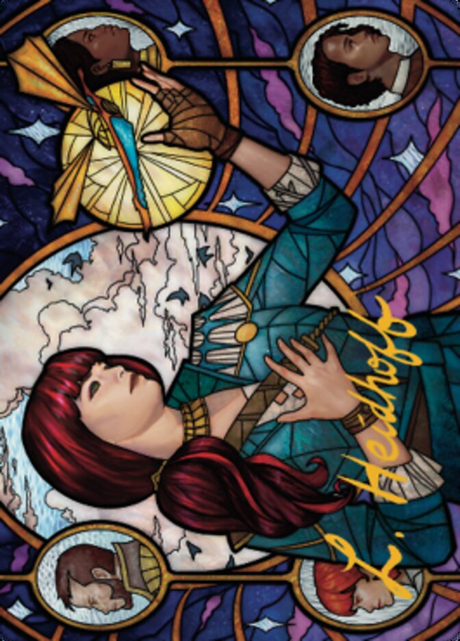 Image of Jhoira, Ageless Innovator Art Card (Gold-Stamped Signature) [Dominaria United Art Series]