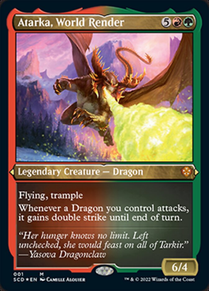 Image of Atarka, World Render (Foil Etched) [Starter Commander Decks]