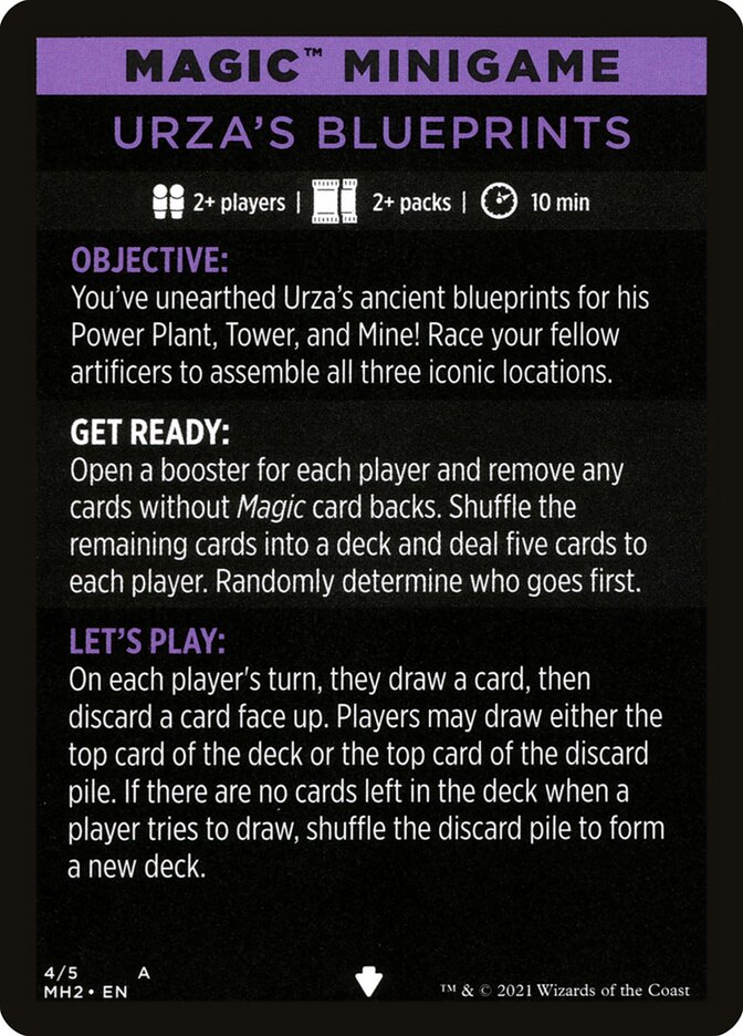 Image of Urza's Blueprints (Magic Minigame) [Modern Horizons 2 Minigame]