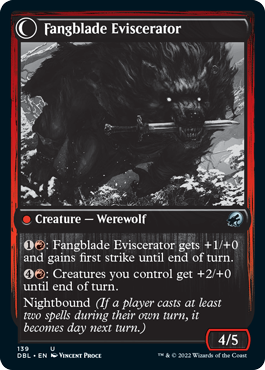 Image of Fangblade Brigand // Fangblade Eviscerator [Innistrad: Double Feature]