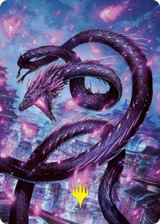 Image of Junji, the Midnight Sky 2 Art Card (Gold-Stamped Signature) [Kamigawa: Neon Dynasty Art Series]