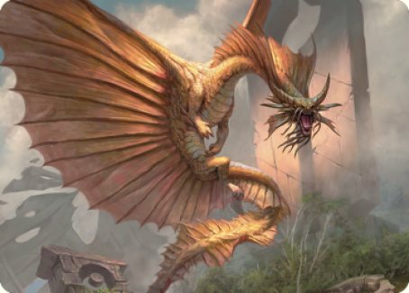 Image of Ancient Gold Dragon Art Card (28) [Commander Legends: Battle for Baldur's Gate Art Series]