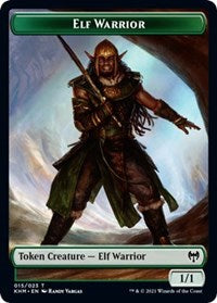 Image of Elf Warrior // Servo Double-Sided Token [Kaldheim Commander Tokens]