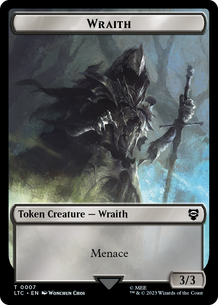 Image of Goblin // Wraith Double-Sided Token [The Lord of the Rings: Tales of Middle-Earth Commander Tokens]